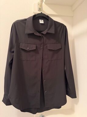 Women’s Black Button-Up Blouse